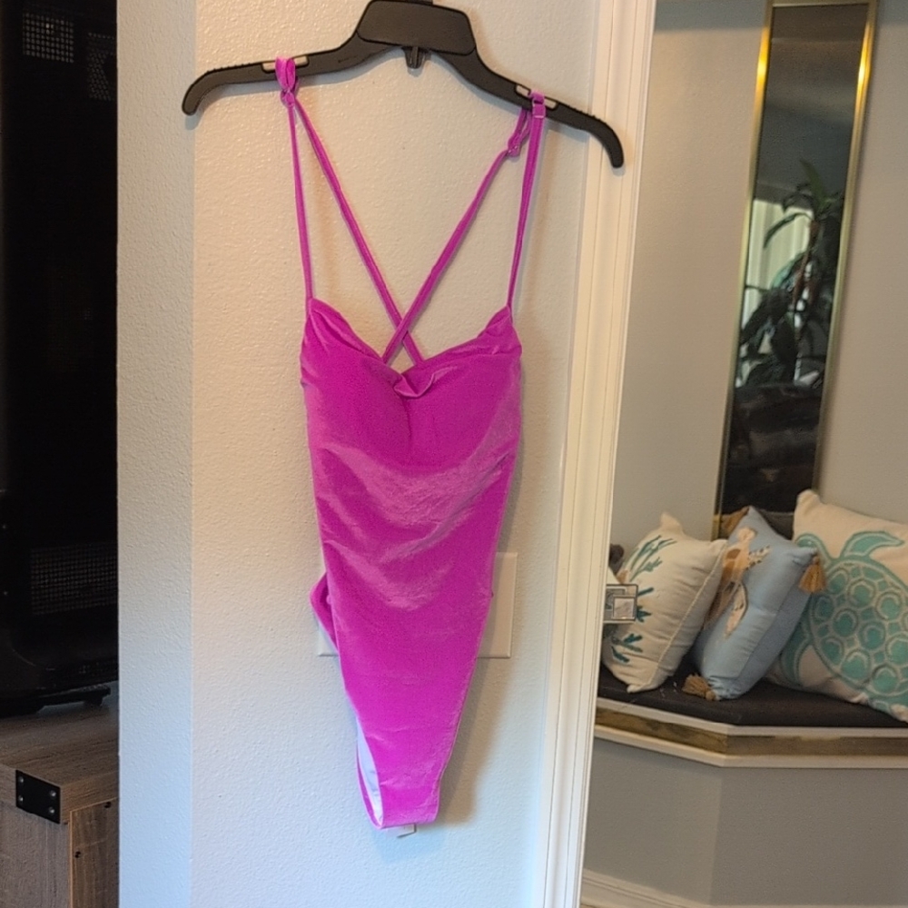 VENUS Fuchsia Velvet Swimsuit